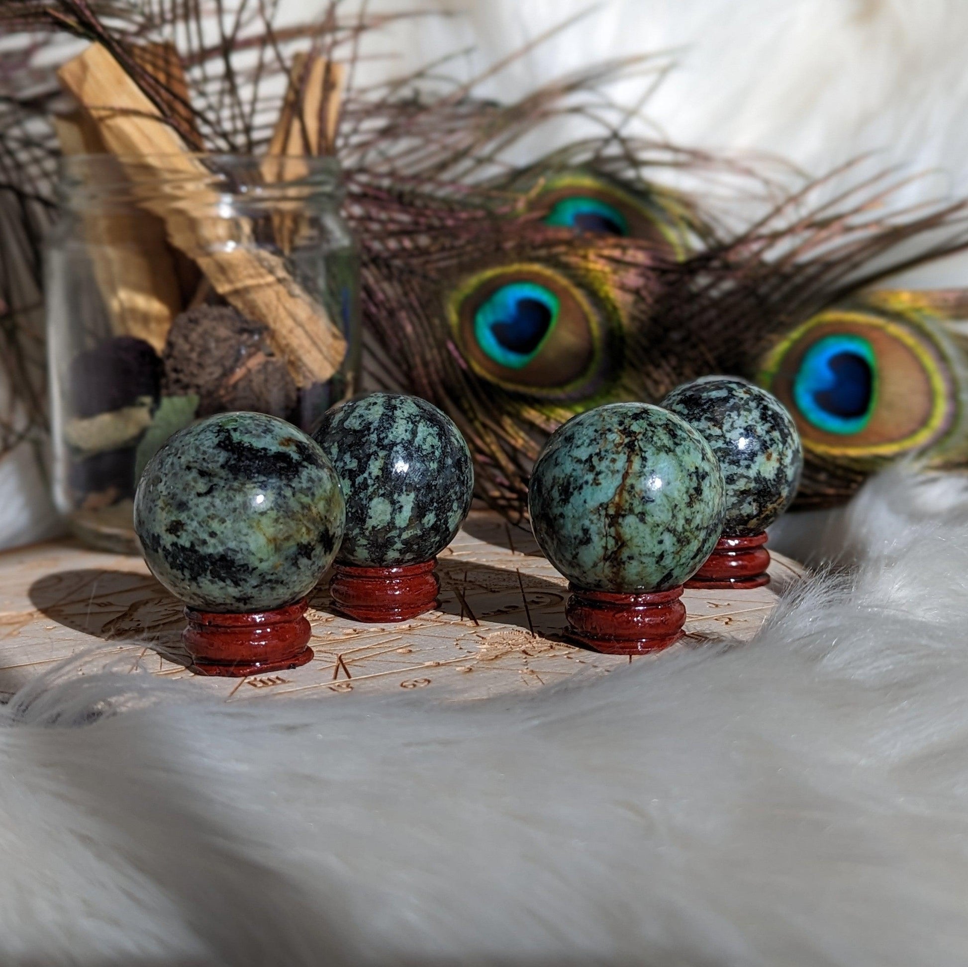 African Turquoise Sphere ~ Evolution & Transformation - Earth Family Crystals