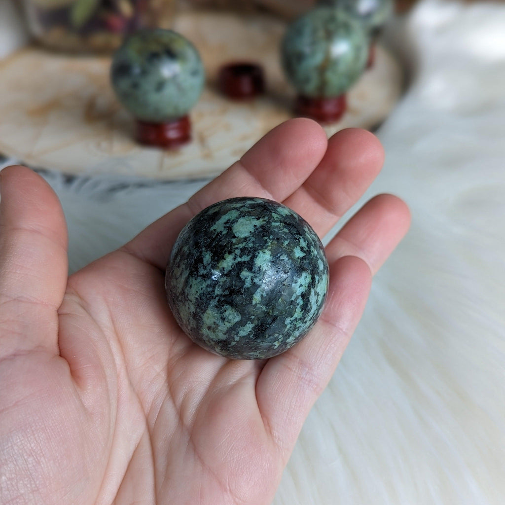 African Turquoise Sphere ~ Evolution & Transformation - Earth Family Crystals