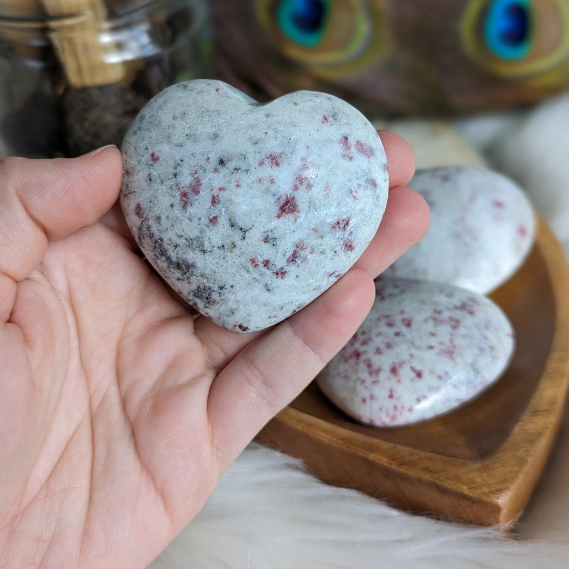 Cinnabrite Puffy Heart Carving ~ Stone of Alchemy, Insight and Success - Earth Family Crystals
