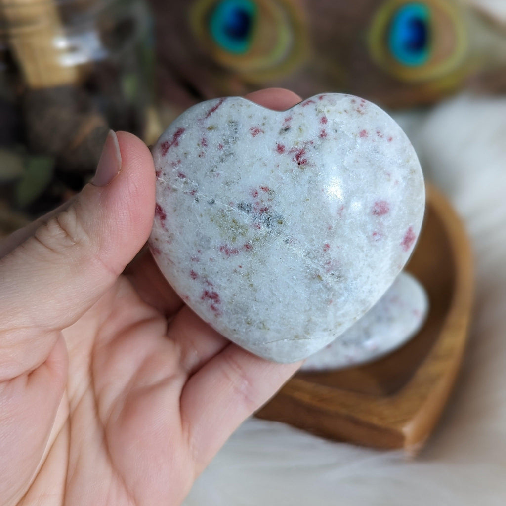 Cinnabrite Puffy Heart Carving ~ Stone of Alchemy, Insight and Success - Earth Family Crystals