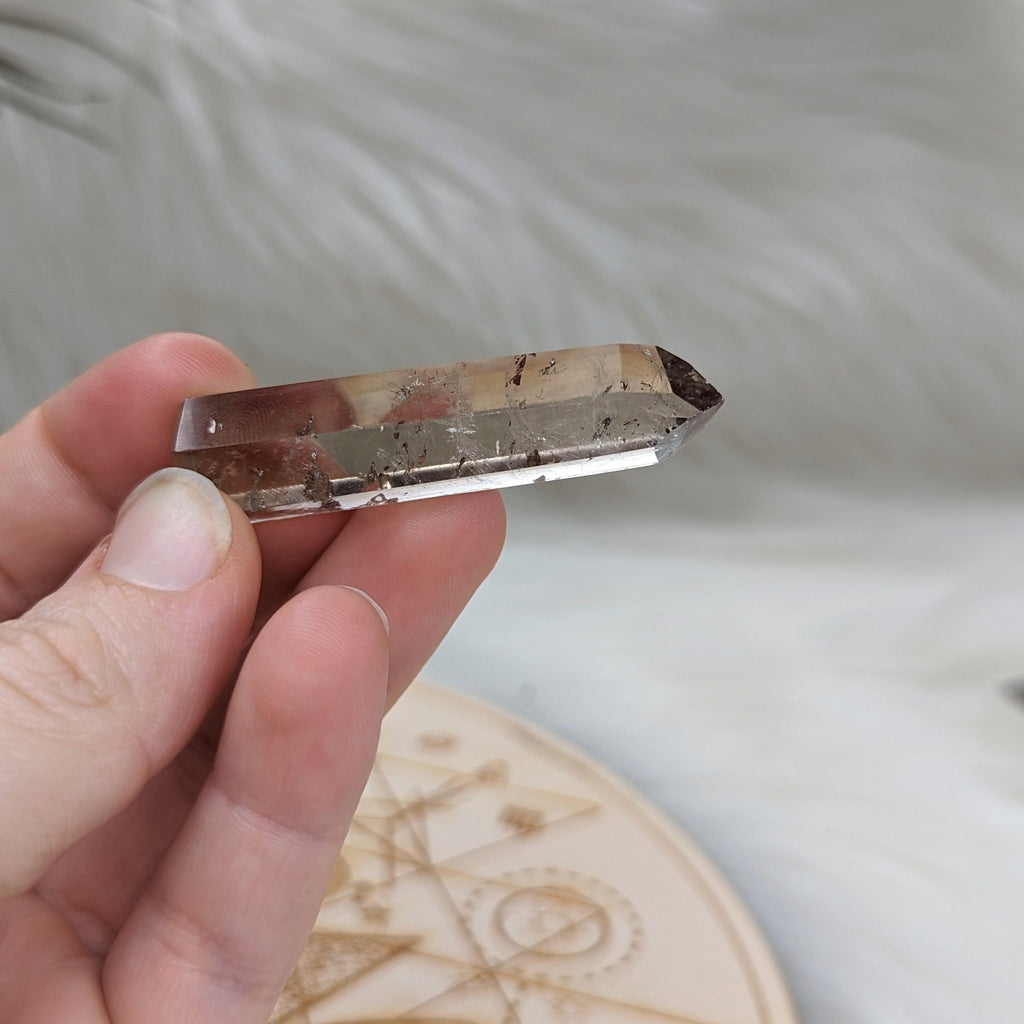 Amazingly Clear Smoky Quartz Mini Polished Point ~ Protective and Grounding Display Point ~ - Earth Family Crystals