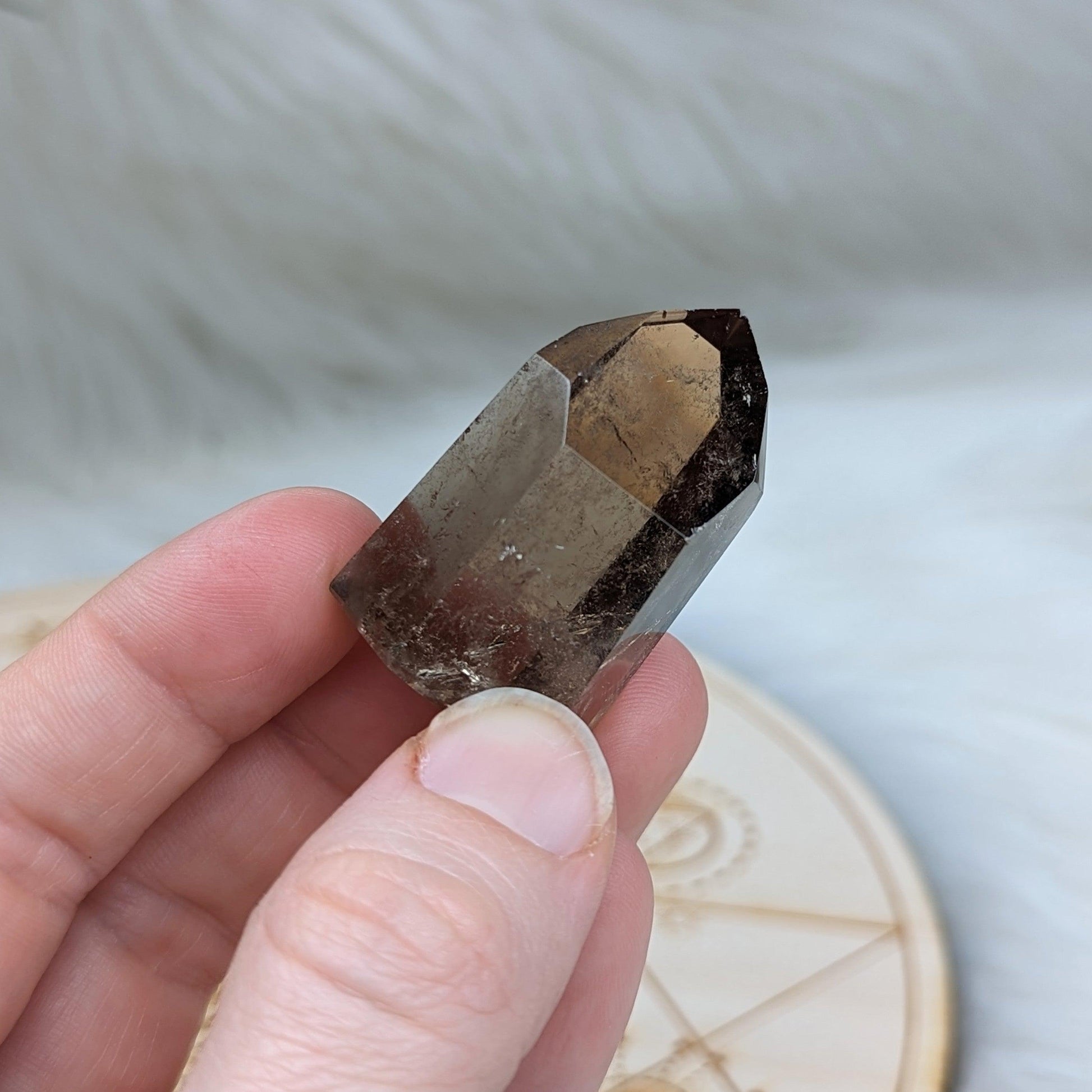 Smoky Quartz Mini Polished Point ~ Protective and Grounding Display Point ~ - Earth Family Crystals