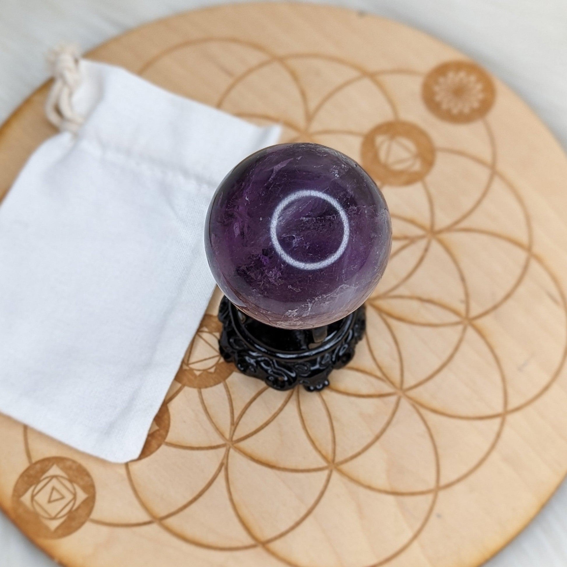 Amethyst Sphere~ Soothing and Balancing Energy~ - Earth Family Crystals