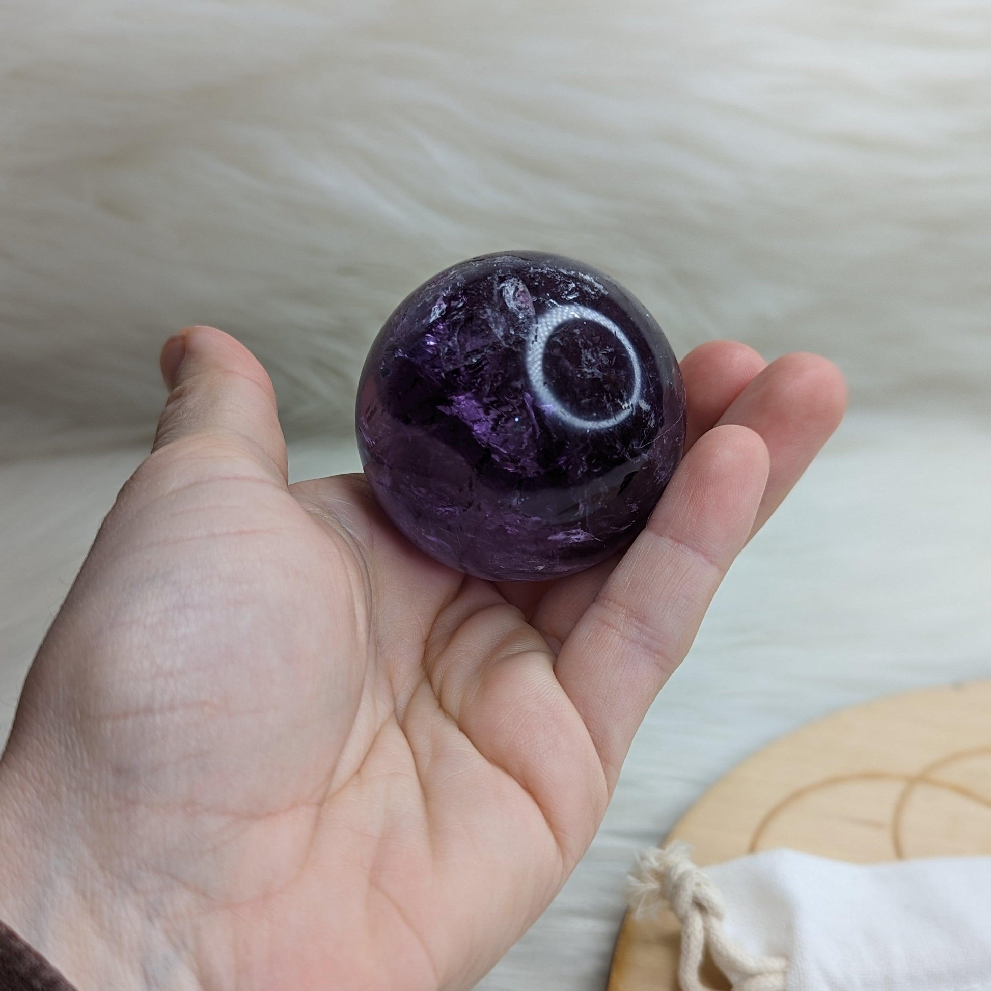 Amethyst Sphere~ Soothing and Balancing Energy~ - Earth Family Crystals