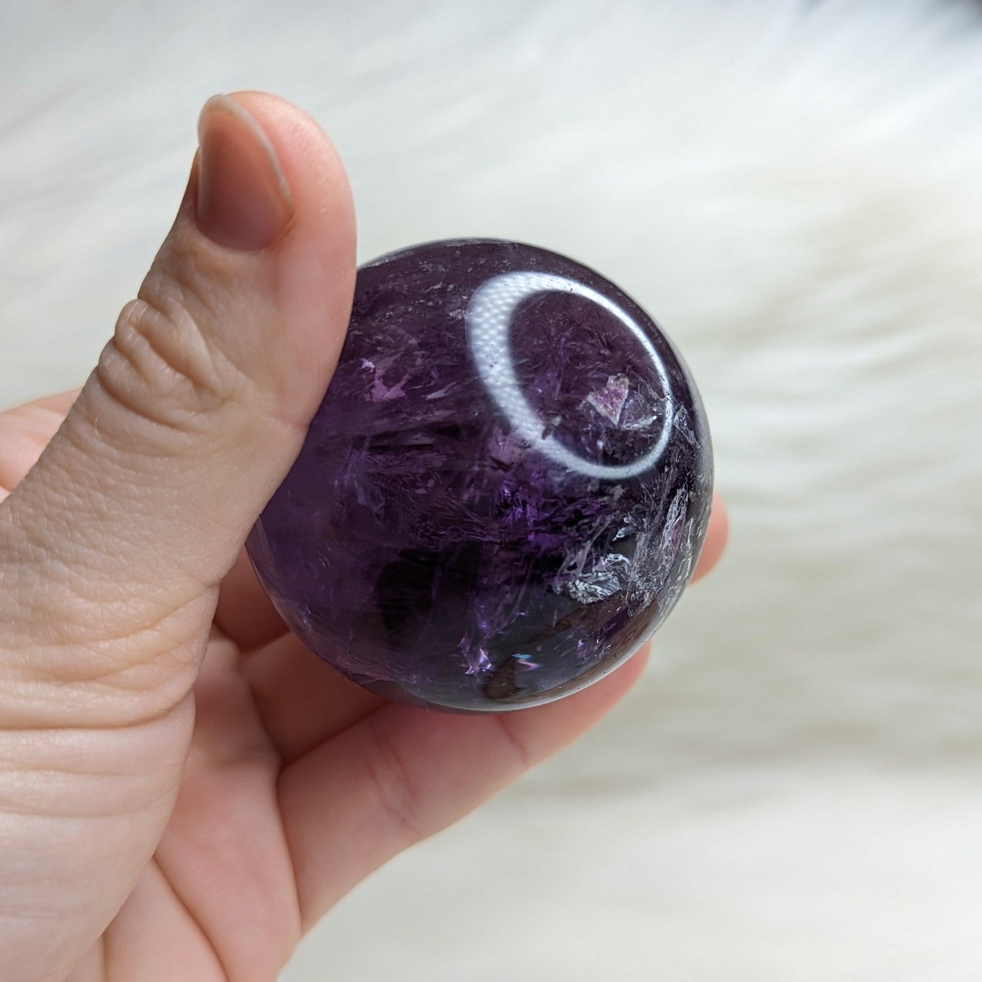 Amethyst Sphere~ Soothing and Balancing Energy~ - Earth Family Crystals