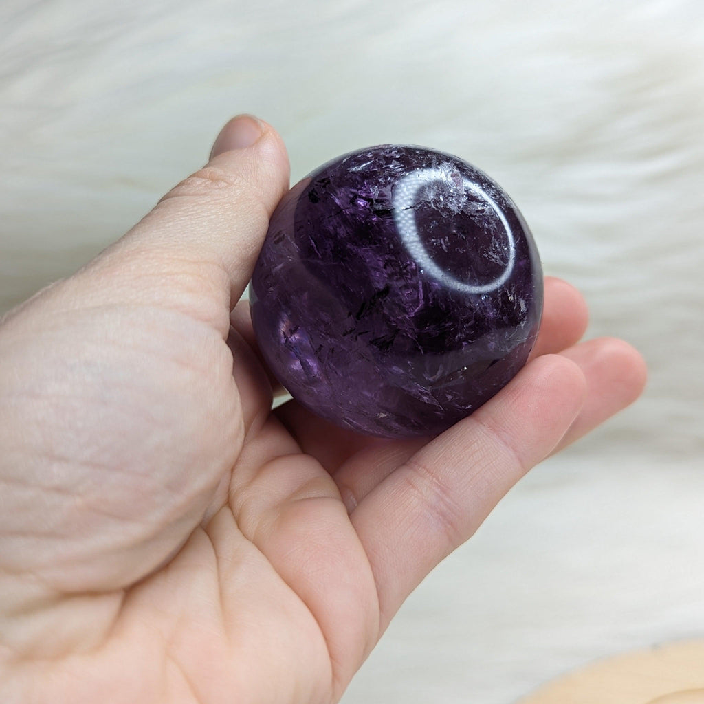 Amethyst Sphere~ Soothing and Balancing Energy~ - Earth Family Crystals