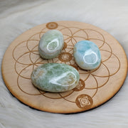 Lemurian Aquatine Calcite Pillow Stones ~Flow Energy~ Connect with Higher Self - Earth Family Crystals