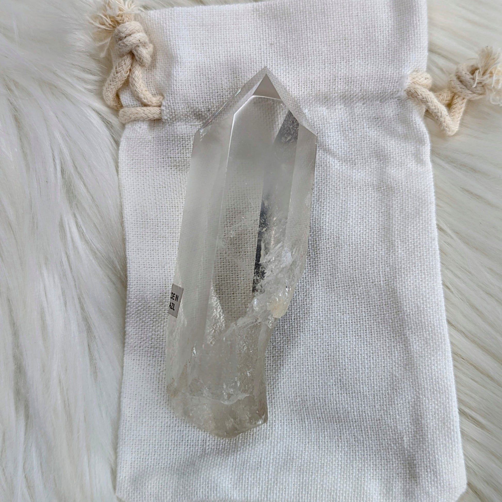 Shadows Within~ Ultra Clear Quartz Phantom Polished Point ~AA Grade from Brazil - Earth Family Crystals