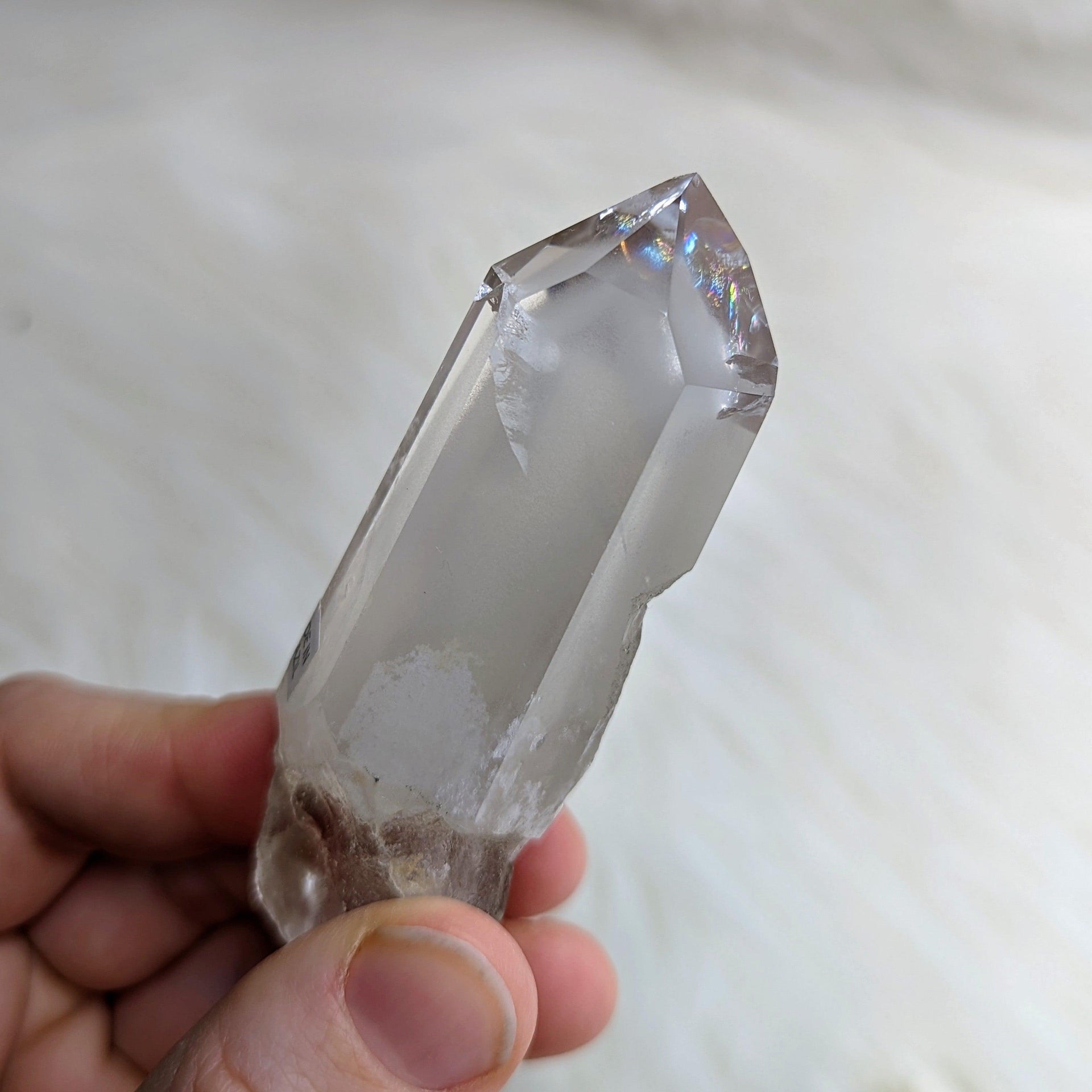 Ultra Clear Quartz Phantom Polished Point AA Grade Brazil