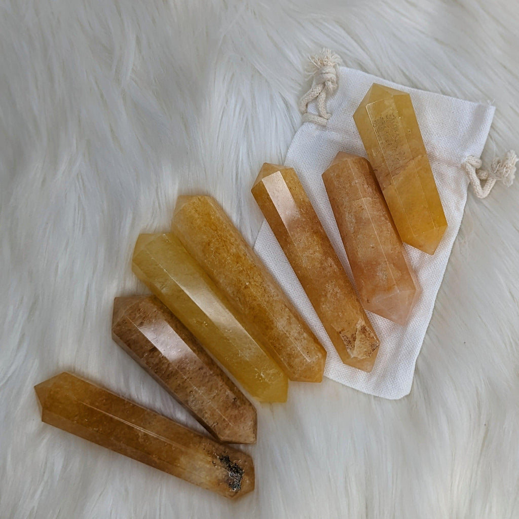 Golden Healer Quartz Wand~ Glowing Golden Healing Energy~ - Earth Family Crystals