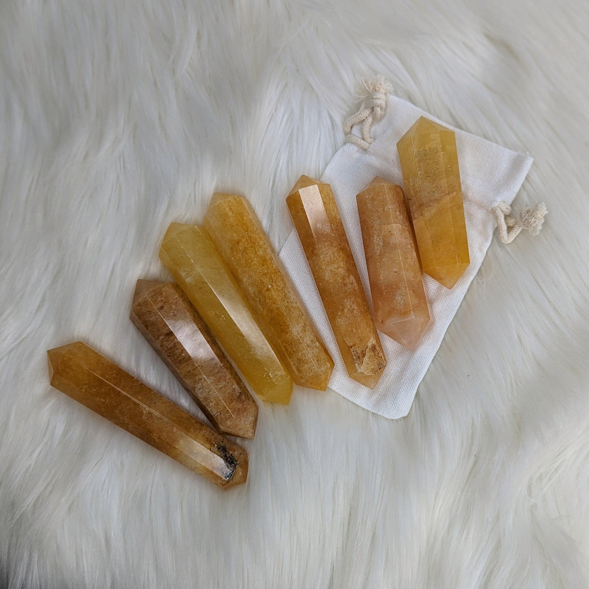Golden Healer Quartz Wand~ Glowing Golden Healing Energy~ - Earth Family Crystals