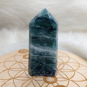 Large Rainbow Flourite Obelisk Carving ~ Stunning Bright Colors! - Earth Family Crystals