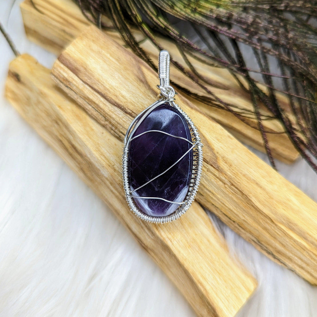 Wire Wrapped Amethyst ~ Gorgeous and Simple~ Uplifting Energy - Earth Family Crystals