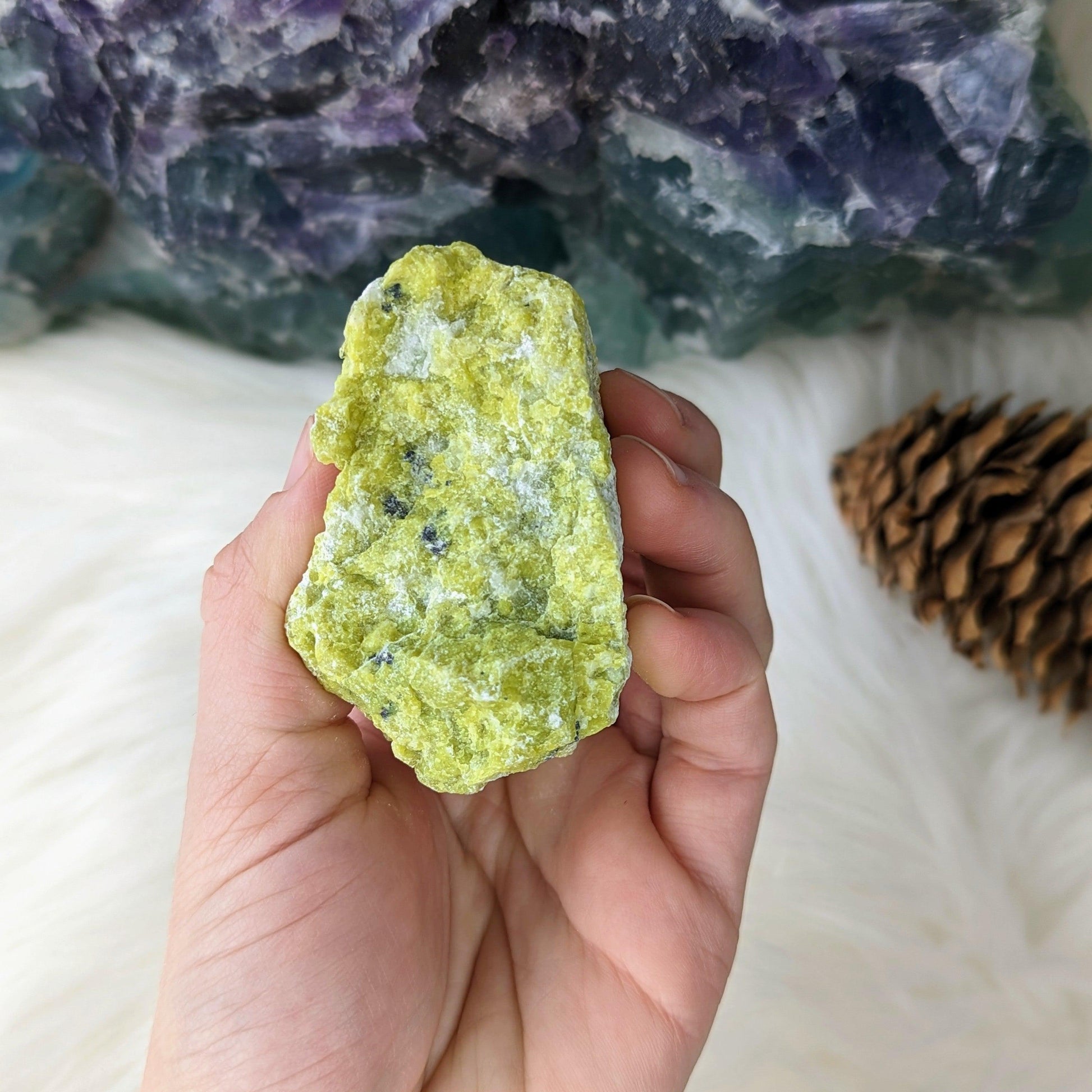 Rough Lizardite ~ Set of 2 ~ Open the Heart Chakra - Earth Family Crystals