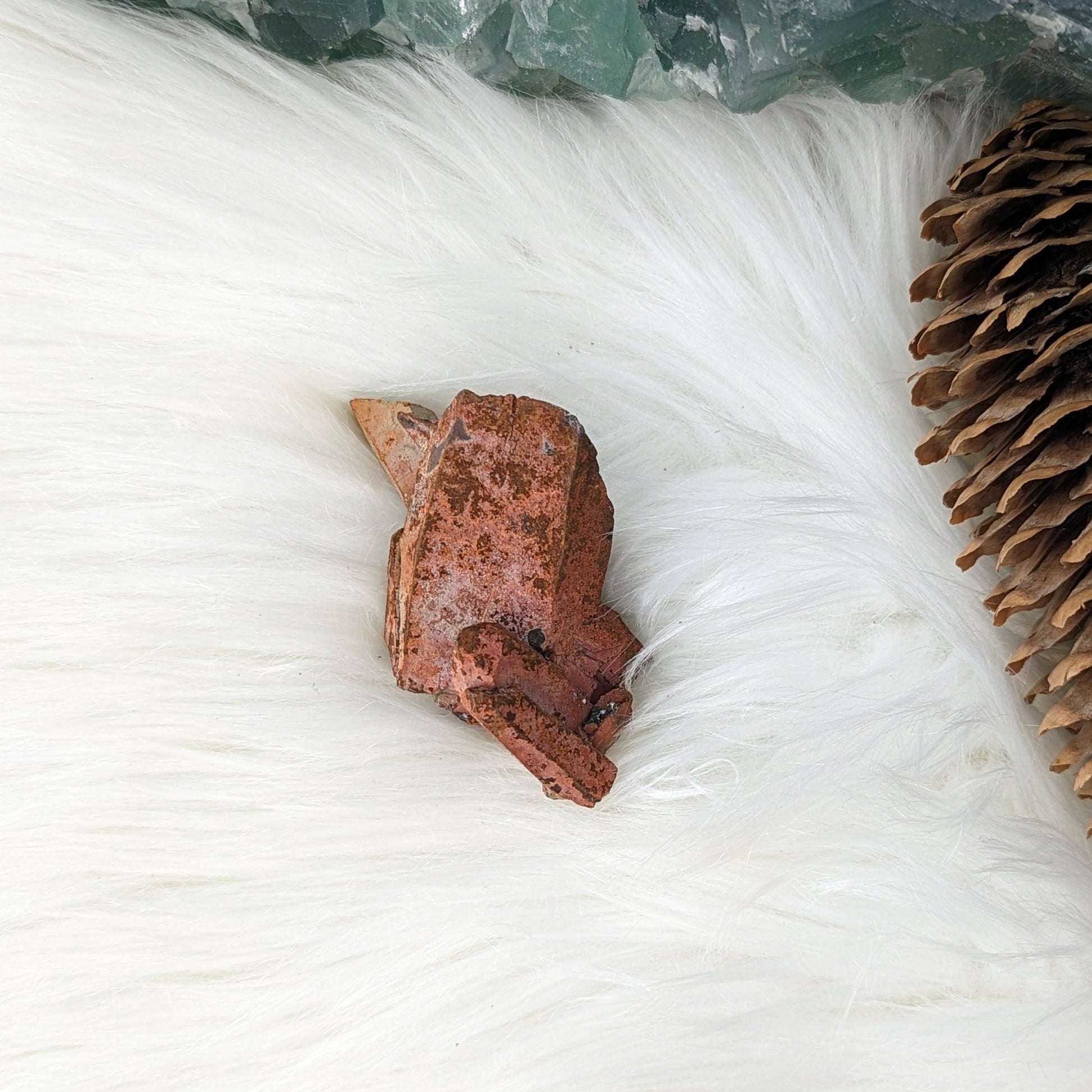 Very Interesting and Unique Specimen~ Hematoid Quartz Cluster from Madagascar~ Fire Quartz for Chakra Balancing - Earth Family Crystals