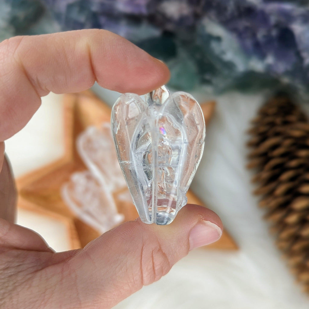 Clear Quartz Angel Carving~ Soothing Angelic Vibes~ - Earth Family Crystals