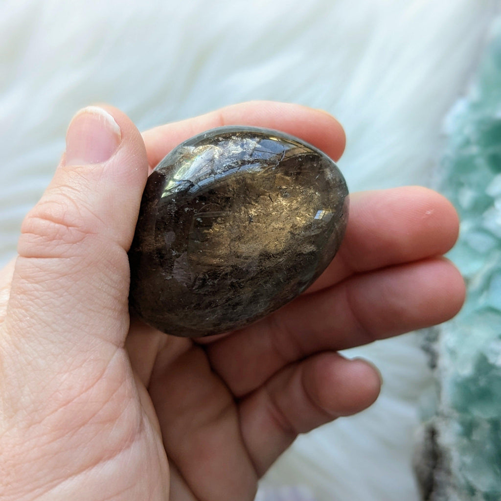 Shamanic Dream Quartz Seer Stone Partially Polished From Brazil~ Beautiful Rainbow Inclusions - Earth Family Crystals