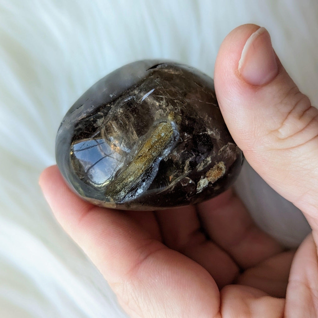 Shamanic Dream Quartz Seer Stone Partially Polished From Brazil~ Beautiful Rainbow Inclusions - Earth Family Crystals