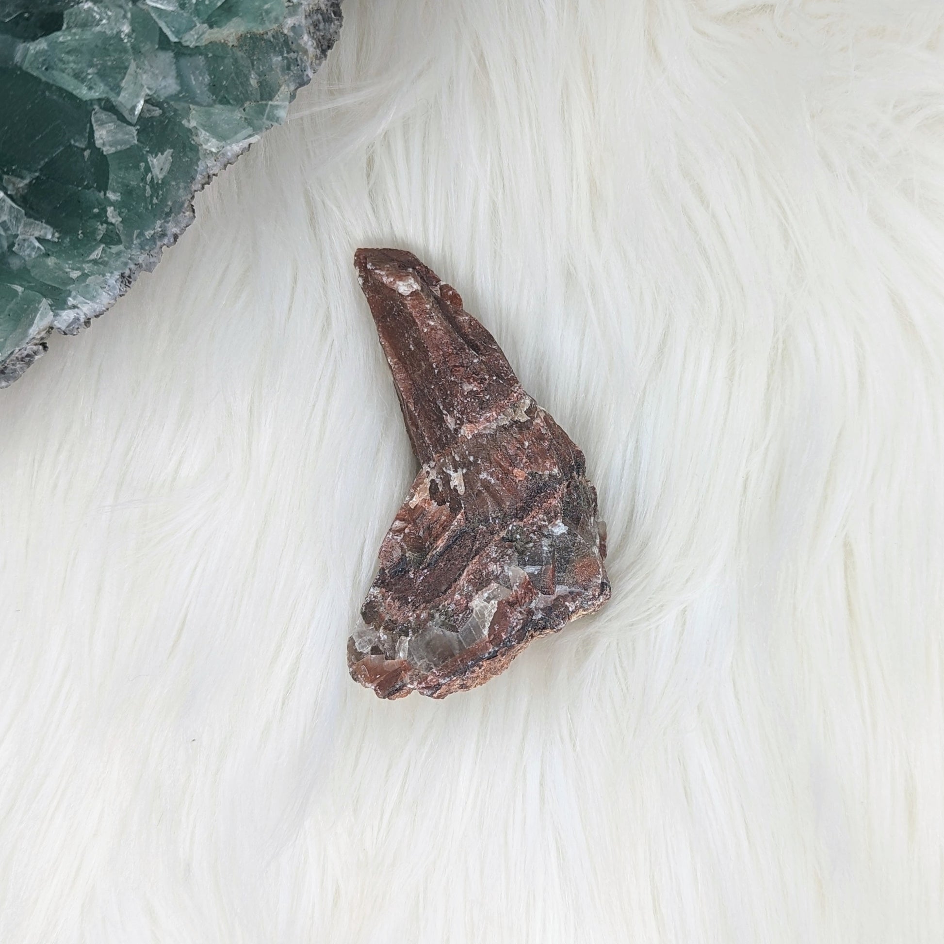 Red Calcite Chunky Specimen from Mexico~ Fun Shape - Earth Family Crystals