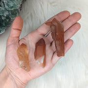 Red Hematoid Quartz Specimen Points~ Unique set of 2 - Earth Family Crystals