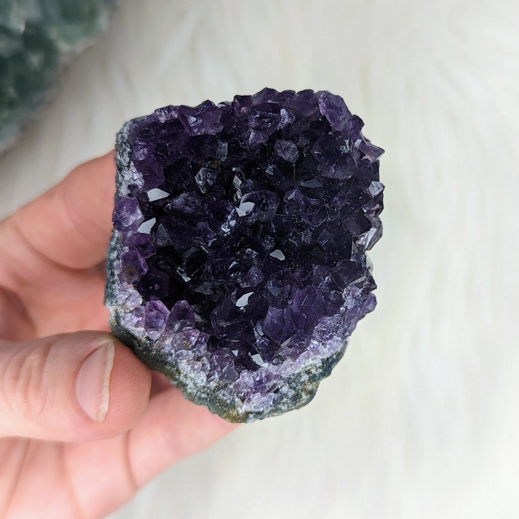 Deep Purple Amethyst Cluster ~ Activate Your Flow State - Earth Family Crystals