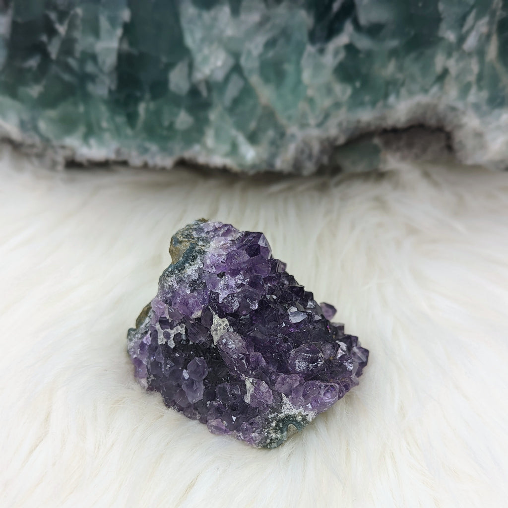 Deep Purple Amethyst Cluster ~ Activate Your Flow State - Earth Family Crystals