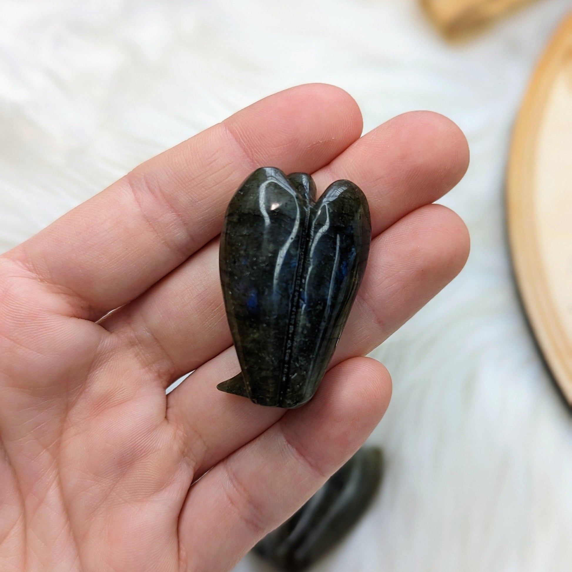 Labradorite Angel Carvings ~ Guardian Angel Energy - Earth Family Crystals