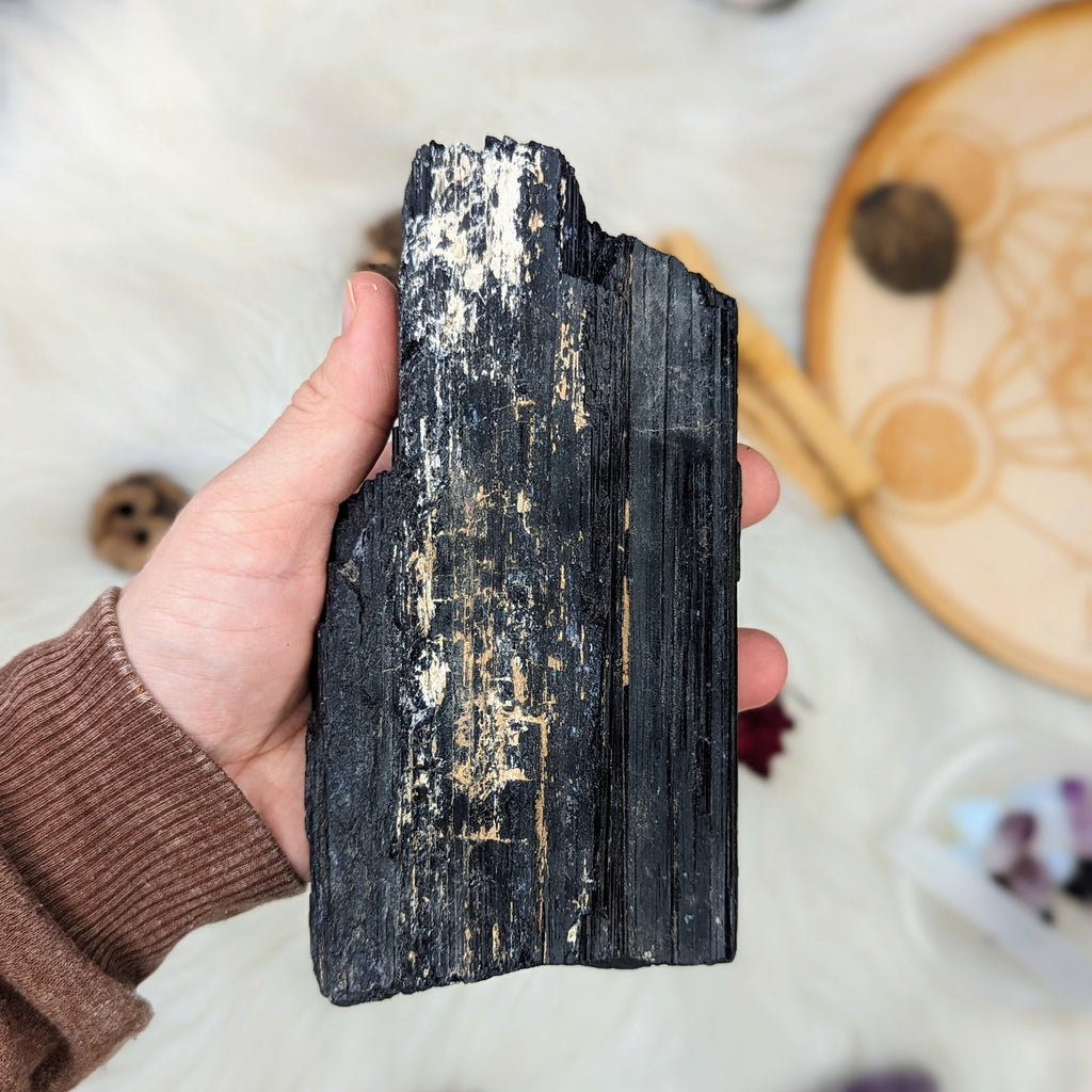 XL Black Tourmaline Display Specimen #2~ Protective and Grounding Energy - Earth Family Crystals