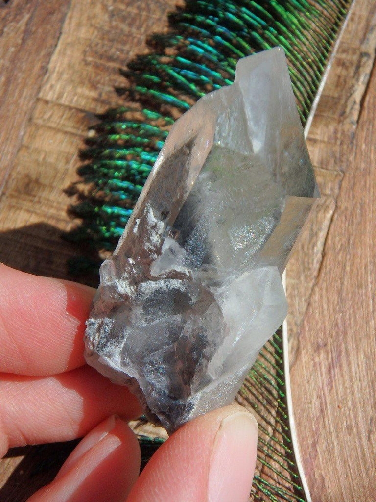 Blue Phantom Quartz Triple Point From Arkansas - Earth Family Crystals