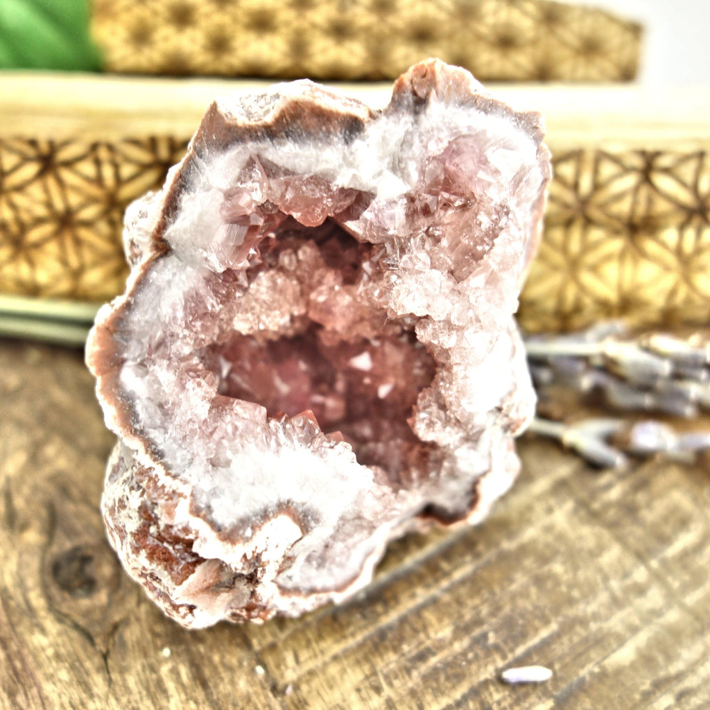NEW FIND! Extreme Sparkle Pink Amethyst Druzy Geode Cluster From Patagonia - Earth Family Crystals