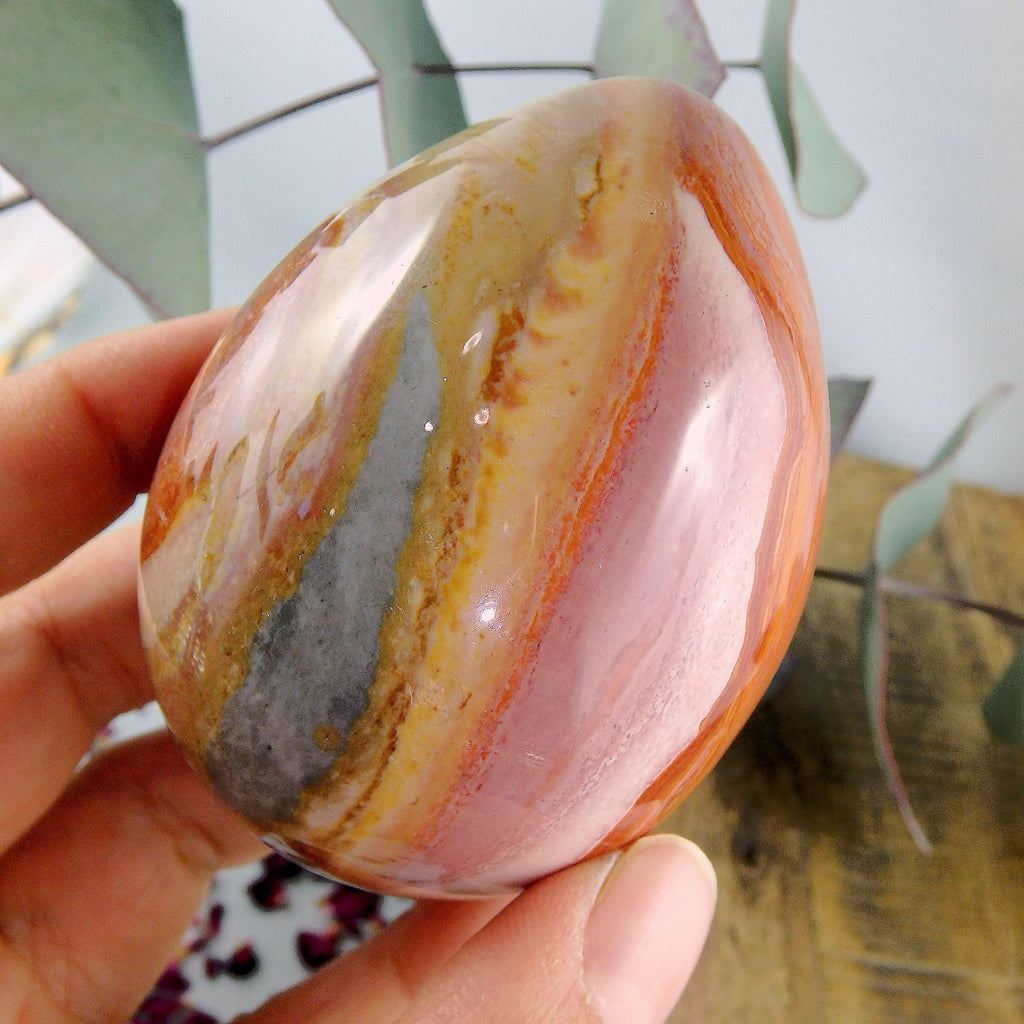Fabulous Patterns Chunky Polychrome Jasper Egg Carving - Earth Family Crystals