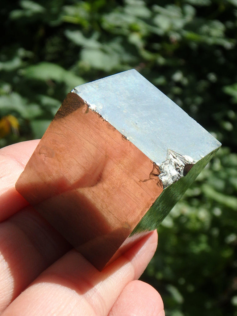 Completely Natural Golden Pyrite Cube Specimen From Spain - Earth Family Crystals