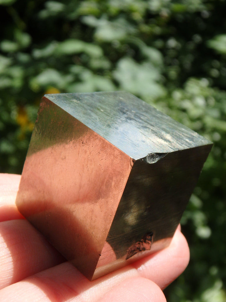 Completely Natural Golden Pyrite Cube Specimen From Spain - Earth Family Crystals