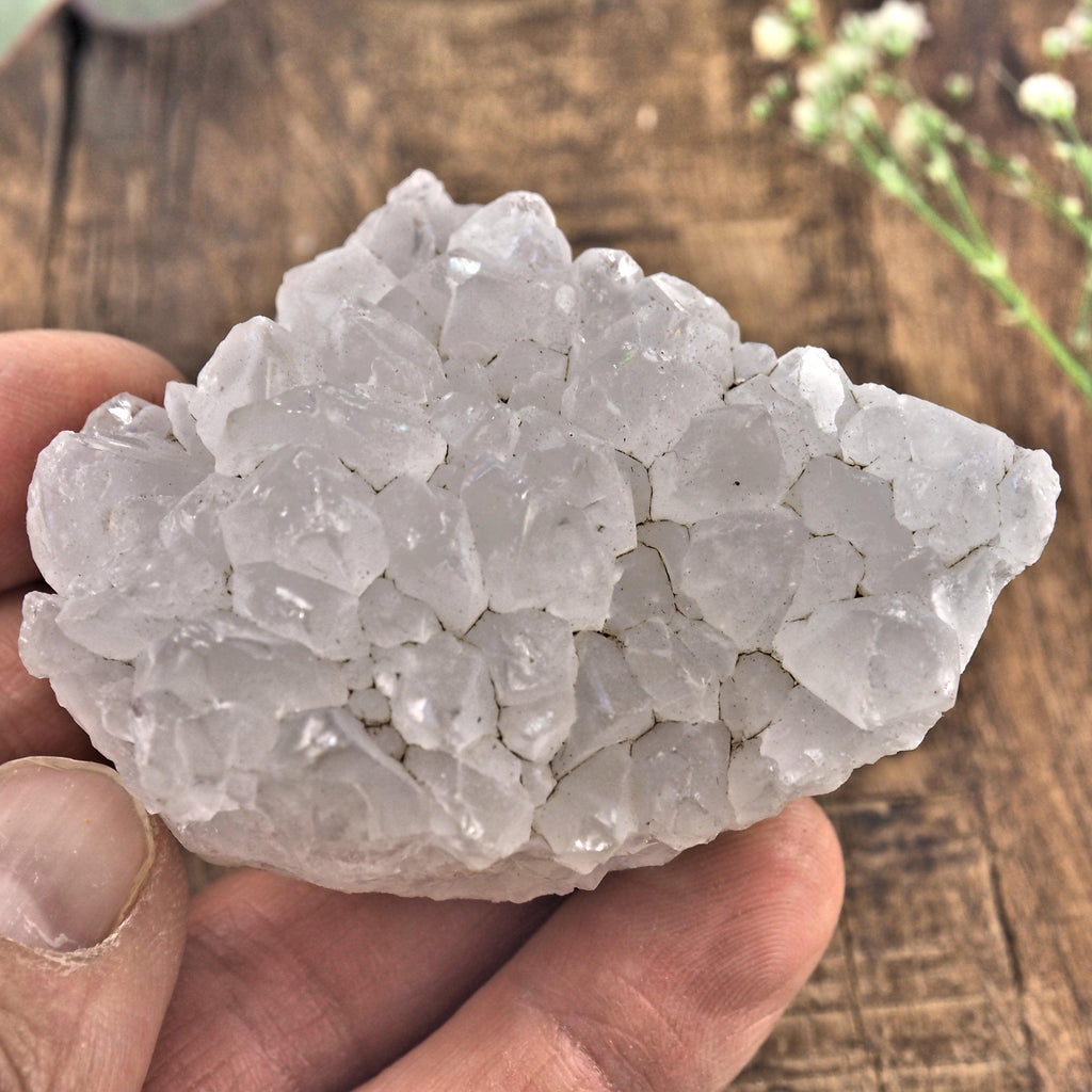 Milky Quartz Cluster From India8 - Earth Family Crystals
