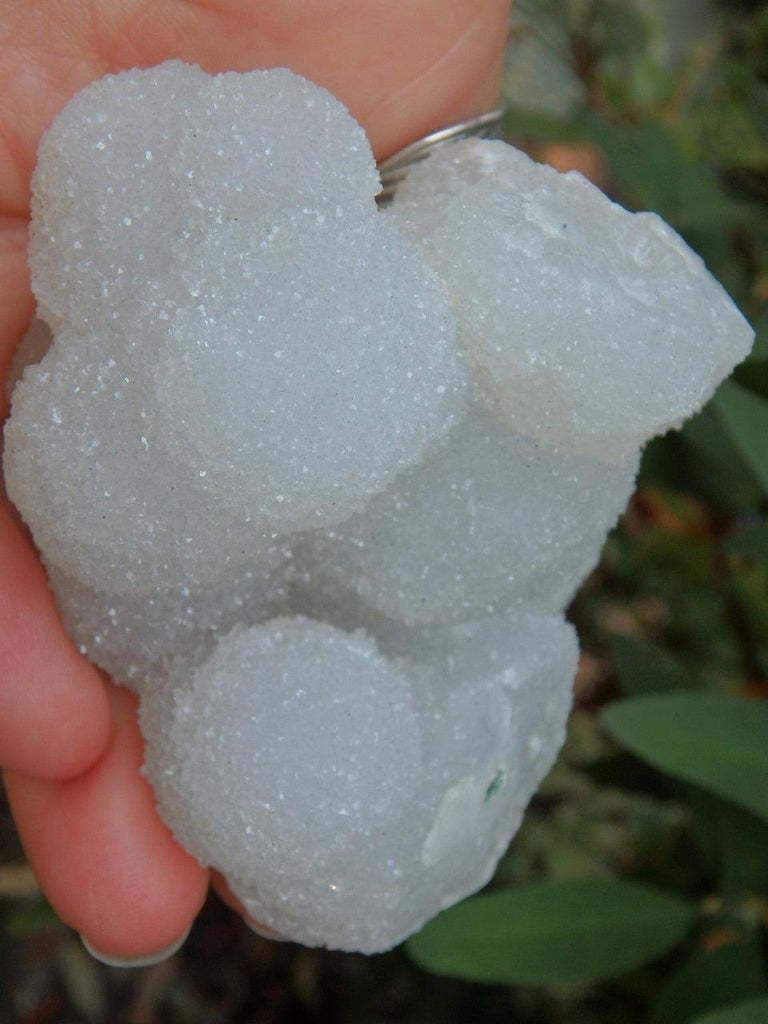 Shimmering White Quartz Druzy Specimen From India - Earth Family Crystals