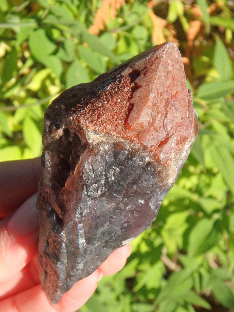 Natural Saturation Red Amethyst Point From Brazil - Earth Family Crystals