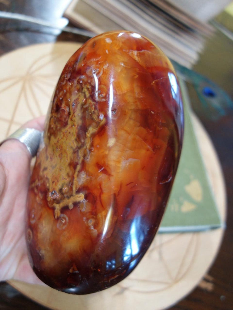 XL Self Standing Fire Orange & Red Carnelian Display Specimen - Earth Family Crystals