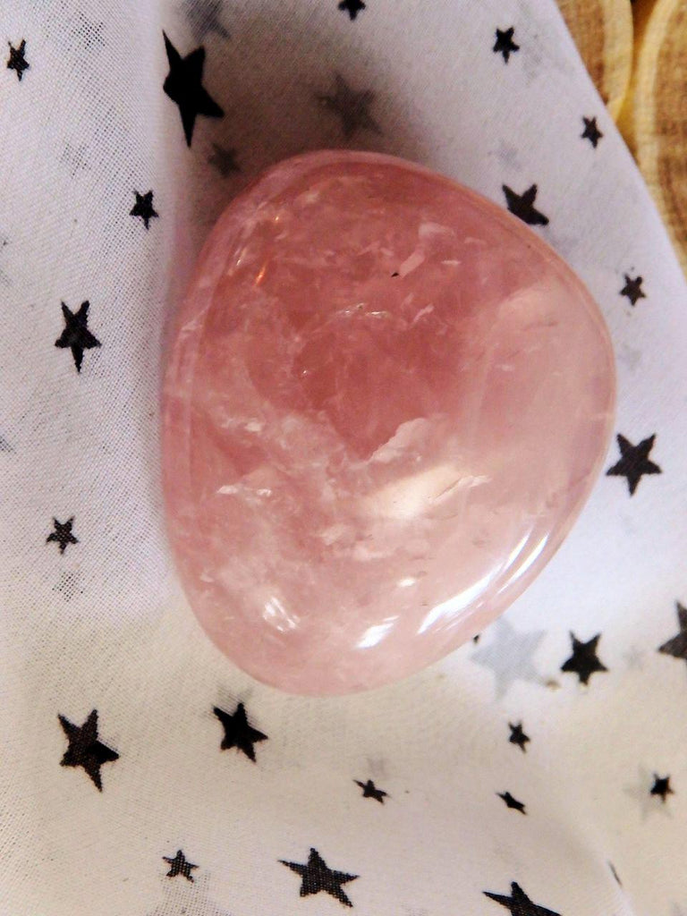 Heart Chakra Healing Sweet Pink Rose Quartz Palm Stone 1 - Earth Family Crystals