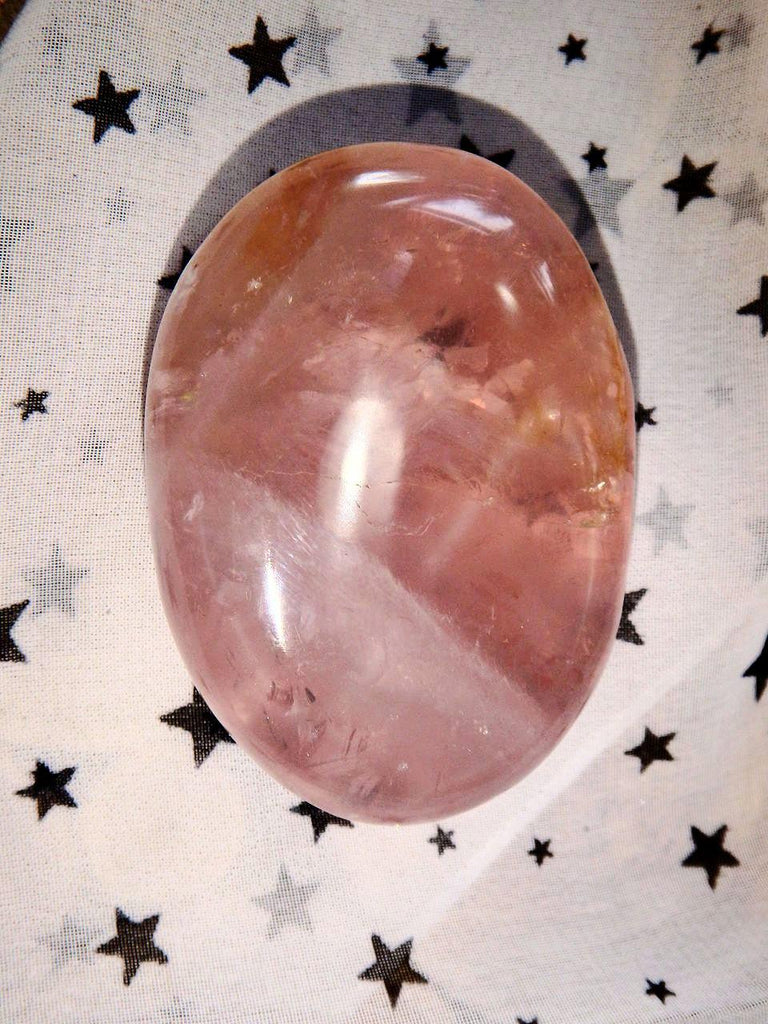 Heart Chakra Healing Sweet Pink Rose Quartz Palm Stone 3 - Earth Family Crystals