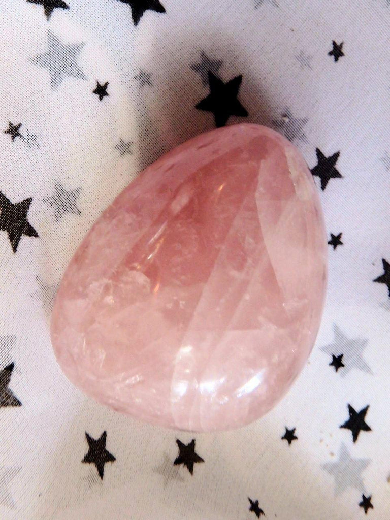 Heart Chakra Healing Sweet Pink Rose Quartz Palm Stone 1 - Earth Family Crystals