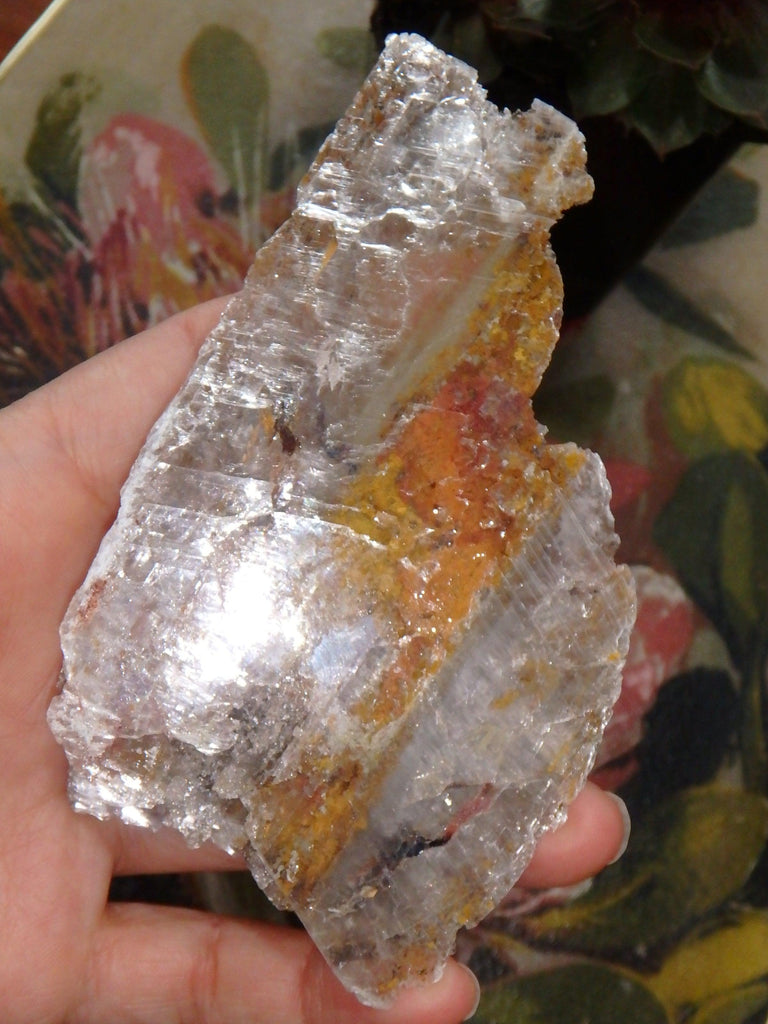 High Shine Greek Optical Selenite Raw Free Form Specimen 1 - Earth Family Crystals