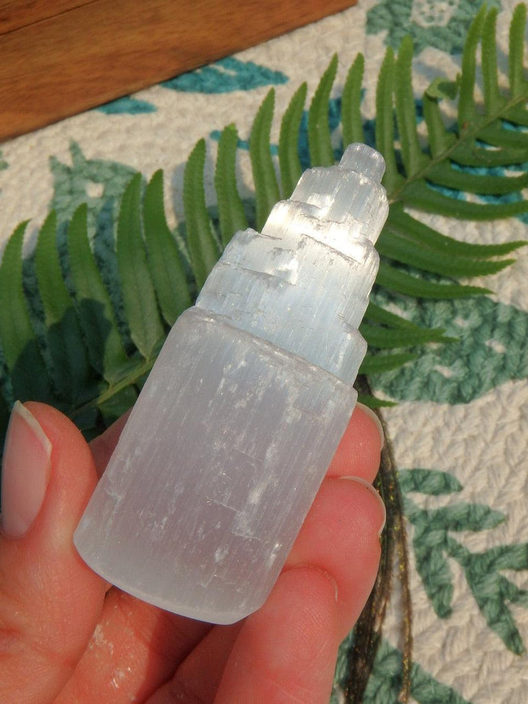 Gorgeous White Selenite Iceberg Tower (1) - Earth Family Crystals