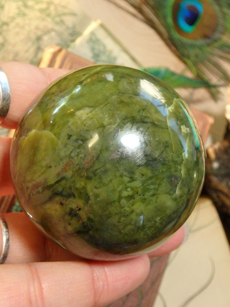 Serpentine Gemstone Sphere 1 - Earth Family Crystals