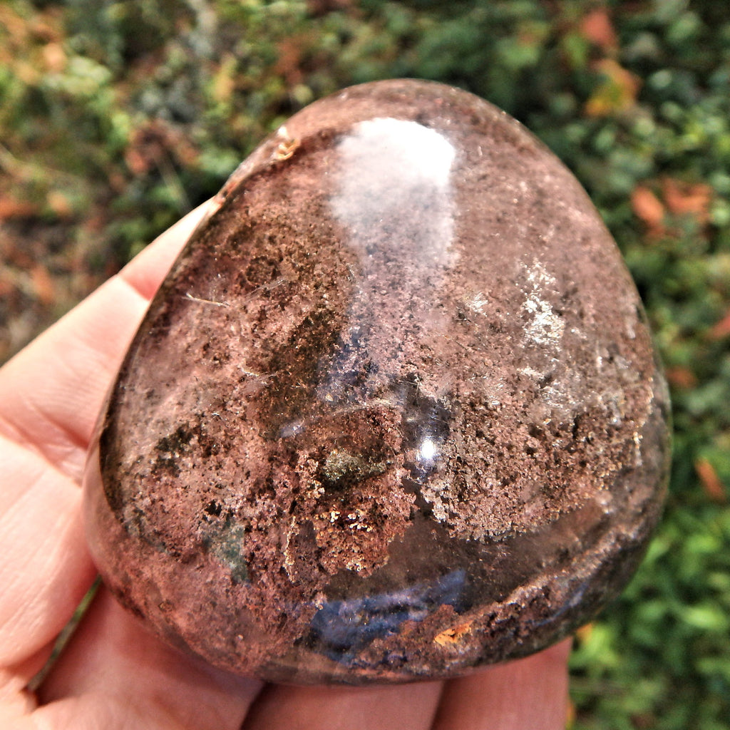 Chocolate Brown Inclusions Shamanic Dream Stone Seer Quartz Partially Polished From Brazil - Earth Family Crystals