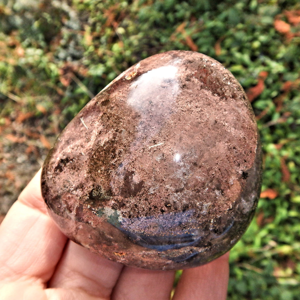 Chocolate Brown Inclusions Shamanic Dream Stone Seer Quartz Partially Polished From Brazil - Earth Family Crystals