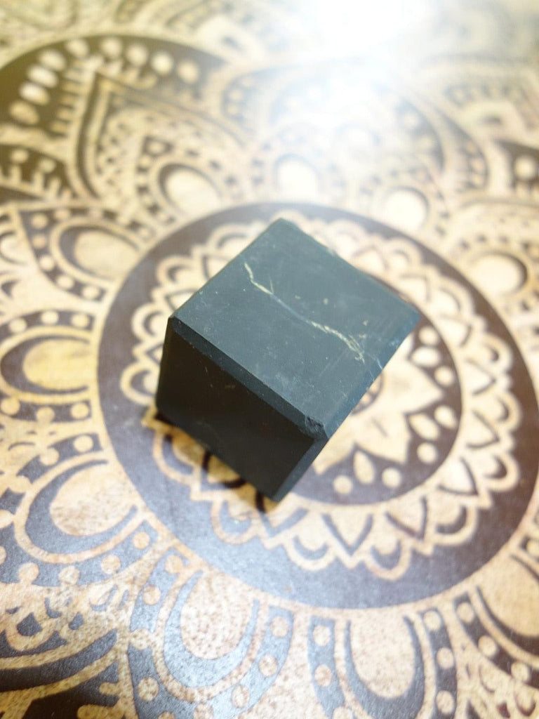 EMF Protection! Russian Shungite Cube Carving (REDUCED) - Earth Family Crystals