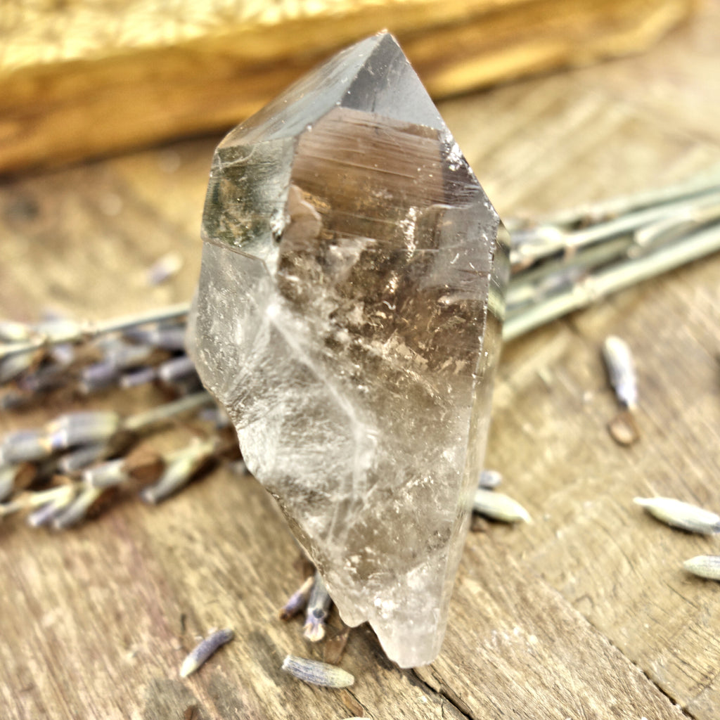 Natural Smoky Quartz Point~ Perfect Pocket Stone - Earth Family Crystals
