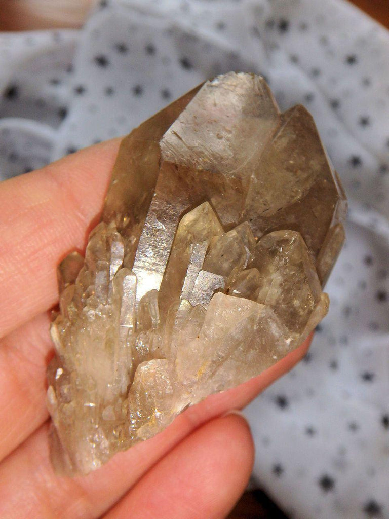 Cathedral Smoky Citrine Quartz Hand Held Point - Earth Family Crystals