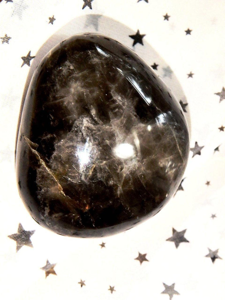 Deep Brown Smoky Quartz Shiny Hand Held Specimen 2 - Earth Family Crystals