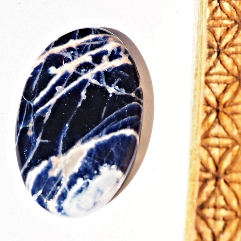 Deep Blue Sodalite Cabochon Carving Ideal for Crafting - Earth Family Crystals